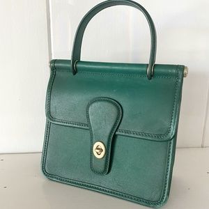 Coach Green Leather Mini Willis
